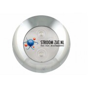 Led Interieurverlichting softwit / ivoor met chromen rand rond 75 12V